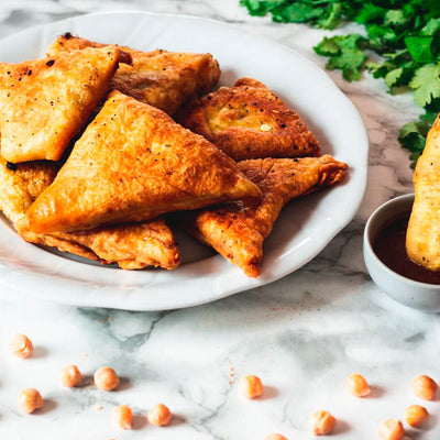 Samosas with Sweet & Spicy Filling