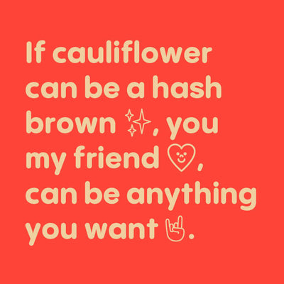 Cauliflower Hash Browns